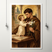 St Anthony of Padua and Jesus Painting Digital Download Faith & Inspiration Christian Wal-QRLGJN