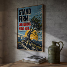 Stand Firm Let Nothing Move You - 1 Corinthians 15 58 - Christian Tree Art
