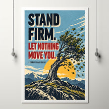Stand Firm Let Nothing Move You - 1 Corinthians 15 58 - Christian Tree Art