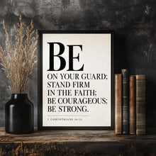 Stand Firm in the Faith - 1 Corinthians 16 13 - Christian Typography Print