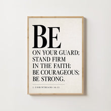 Stand Firm in the Faith - 1 Corinthians 16 13 - Christian Typography Print