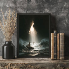 Jesus Walking on Water Print – Matthew 14:25 Light in the Storm