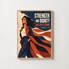 Strength and Dignity Are Her Clothing - Proverbs 31 25 - Christian Woman Poster
