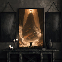 The Beckoning Vintage Art Poster Print Dark Academia Religious Occult