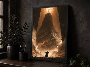 The Beckoning Vintage Art Poster Print Dark Academia Religious Occult