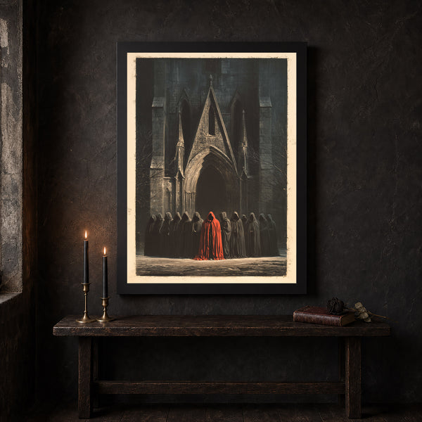 The Cult, Vintage photography, Dark Academia, Gothic Home Decor, Art Poster Print, Wicca, Wit-Z228BF