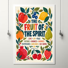 The Fruit of the Spirit - Galatians 5 22-23 - Christian Fruit Wall Art