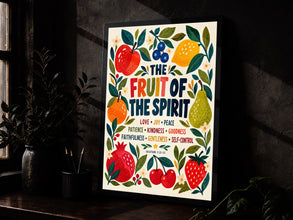 The Fruit of the Spirit - Galatians 5 22-23 - Christian Fruit Wall Art