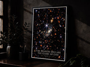 The Heavens Declare the Glory of God - Psalm 19 1 - Space Christian Poster