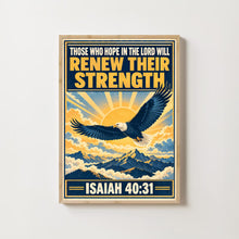 Those Who Hope in the Lord - Isaiah 40 31 - Eagle Christian Wall Art