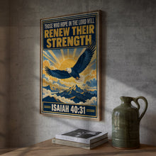 Those Who Hope in the Lord - Isaiah 40 31 - Eagle Christian Wall Art