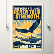 Those Who Hope in the Lord - Isaiah 40 31 - Eagle Christian Wall Art