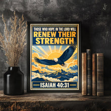 Those Who Hope in the Lord - Isaiah 40 31 - Eagle Christian Wall Art