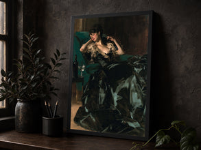 Victorian Woman Sleeping Art Print Dark Academia Gothic Decor 2