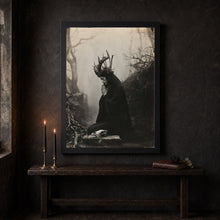 Witch Praying Art Poster Print Dark Academia Gothic Home Decor 1