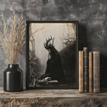 Witch Praying Art Poster Print Dark Academia Gothic Home Decor 1