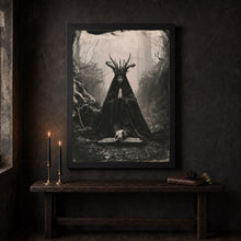 Witch Praying Art Poster Print Dark Academia Gothic Home Decor 2