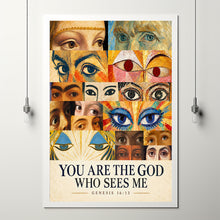 You Are the God Who Sees Me - Genesis 16 13 - Christian Eye Collage