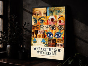 You Are the God Who Sees Me - Genesis 16 13 - Christian Eye Collage