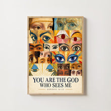 You Are the God Who Sees Me - Genesis 16 13 - Christian Eye Collage