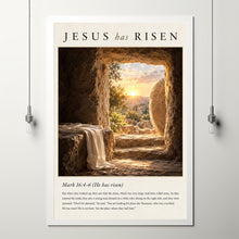 jesus has risen mark-16-4-6 redesign Poster