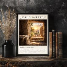 jesus has risen mark-16-4-6 redesign Poster